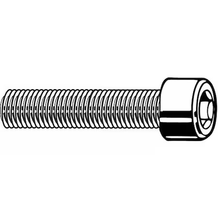 Zoro Select M07000.030.0012 M3-0.50 Socket Head Cap Screw, Socket, Black Oxide,