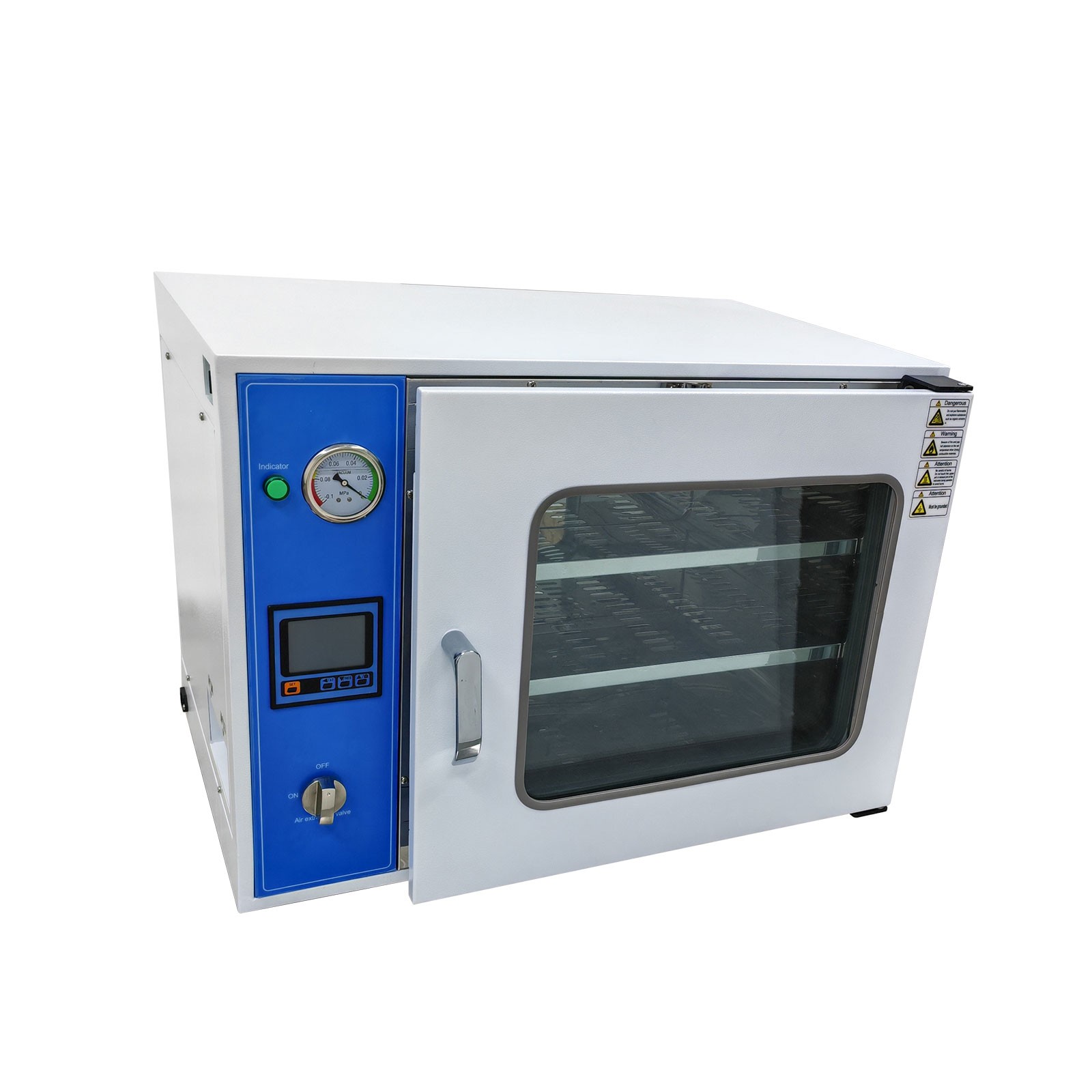 2-layer 1.9Cu ft Vacuum Drying Oven Intelligent Temperature Control for Lab 110V