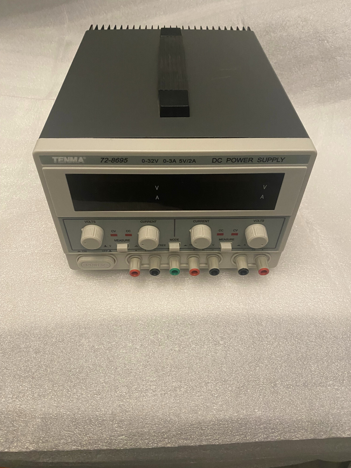 TENMA 72-8695 Power Supply 0-32V 0-3A 5V/2A Adjustable, Bench Top DC