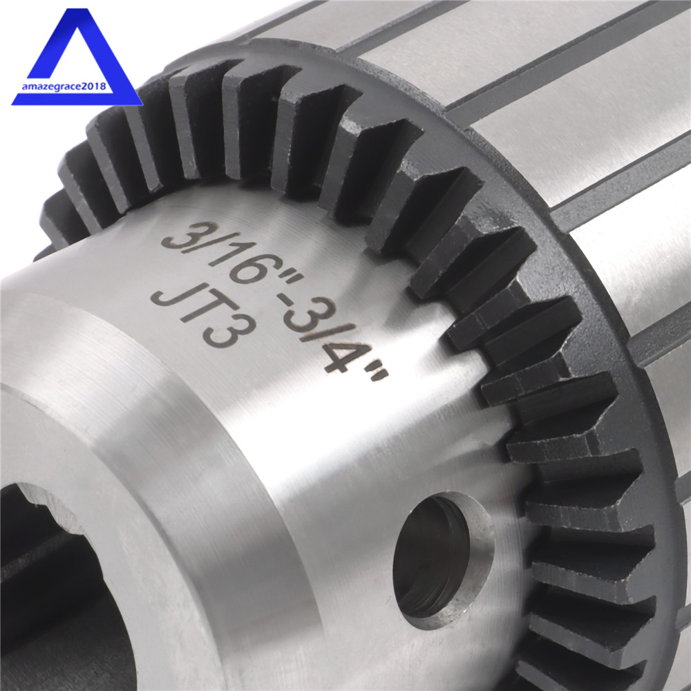 Heavy Duty 3/16″- 3/4″ Drill Chuck with 2MT Arbor MT2-JT3 Drill Chuck Keyed