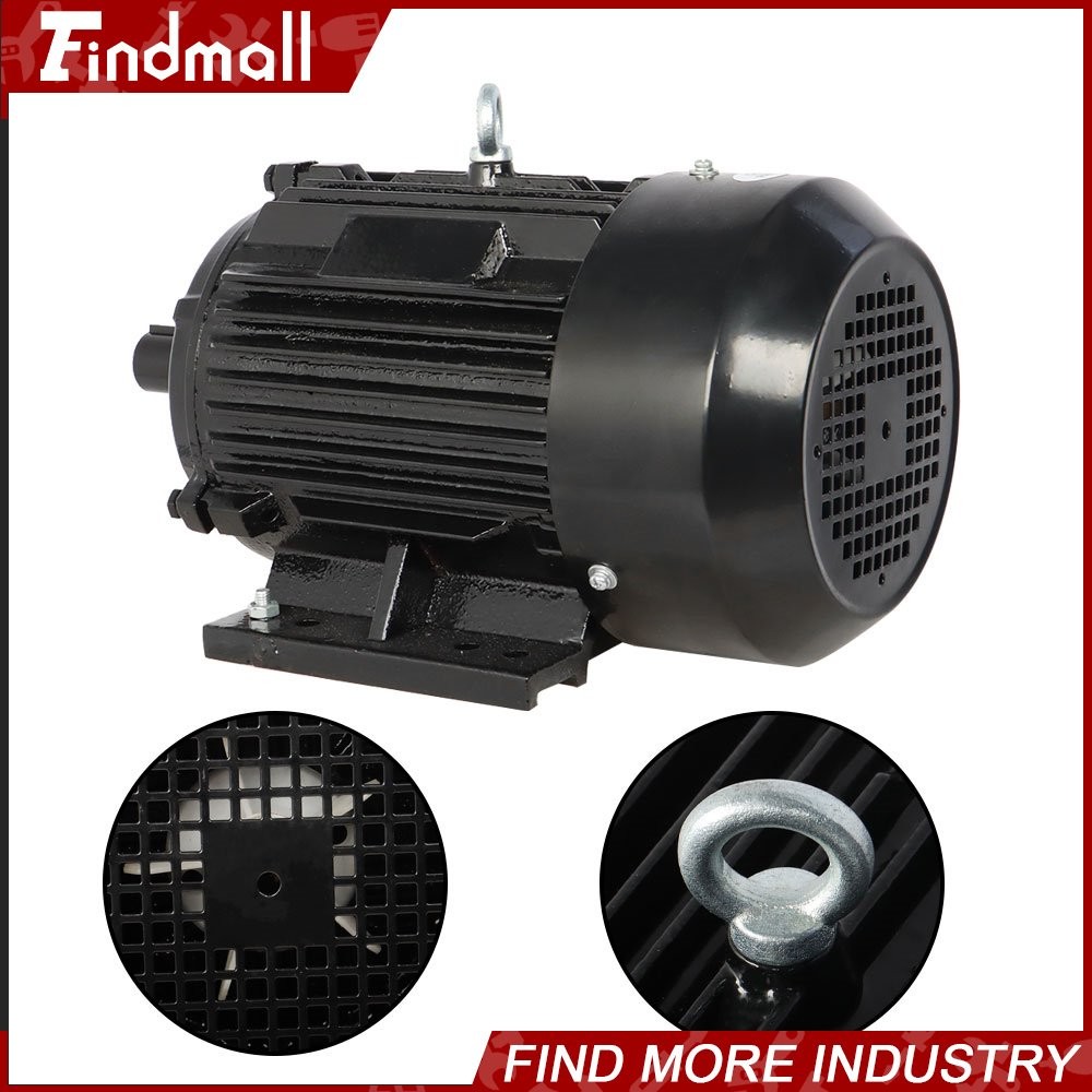 1800 RPM 5 HP Electric Motor 184T Frame TEFC 230/460V Severe Duty 3 Phase US