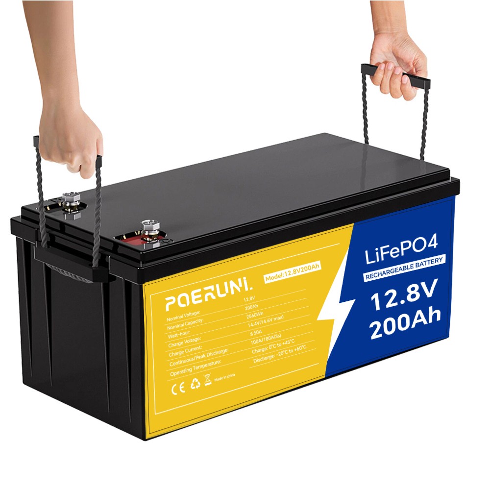 NEW 12V 200Ah Lithium LiFePO4 Battery 2560Wh BMS Deep Cycle For Marine RV Solar