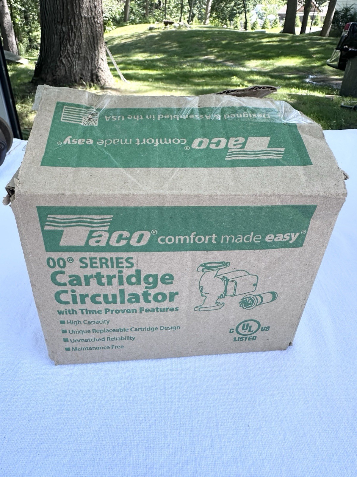 Taco 007-F5 Cast Iron Circulator, 1/25 HP Open Box Missing 1 Screw- See Photos