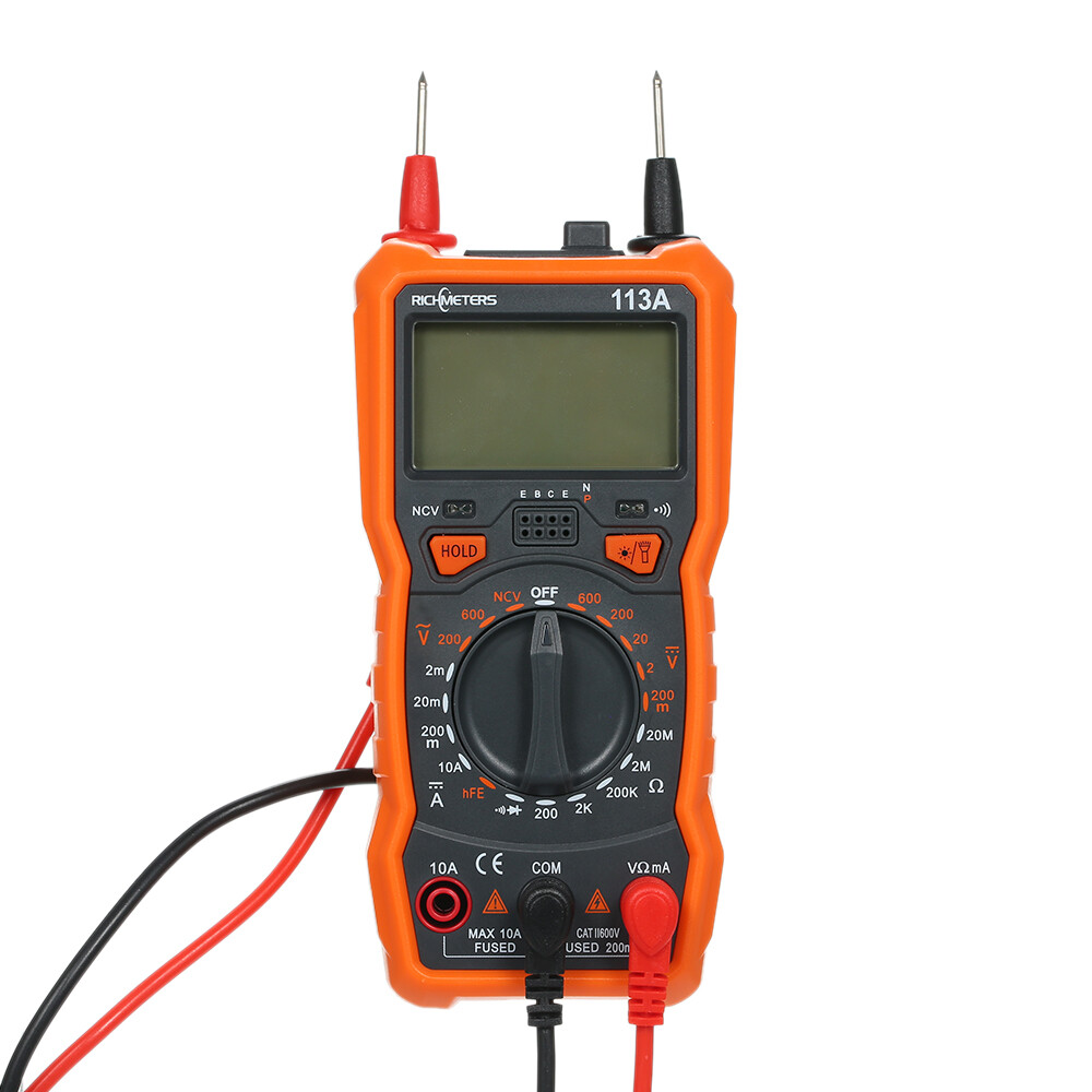 RICHMETERS RM113A NCV Digital Multimeter HFE AC/DC Voltage Measuring Meter I6L7