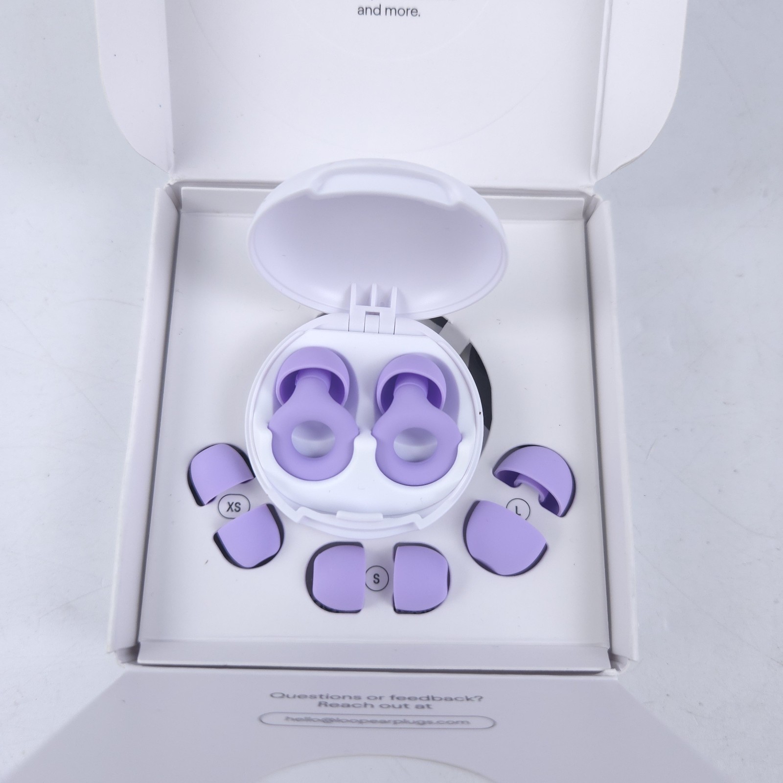 Loop Quiet 2 Ear Plugs 24dB SNR Reusable Sleep Focus Travel w/ Case Violet