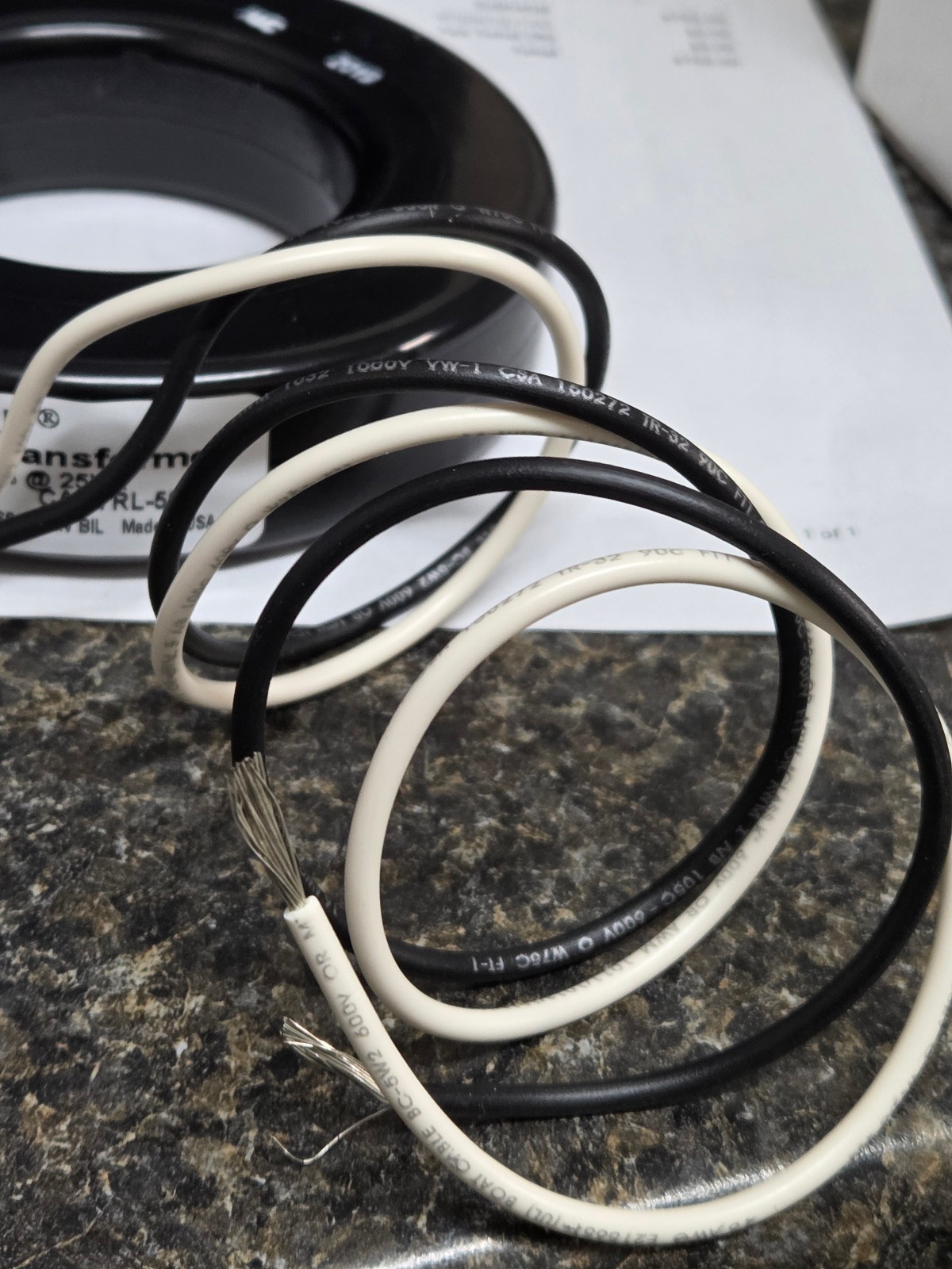NEW FLEX-CORE CURRENT TRANSFORMER 500:5A 1%@25VA 50-400HZ 600V 7RL-501 UL