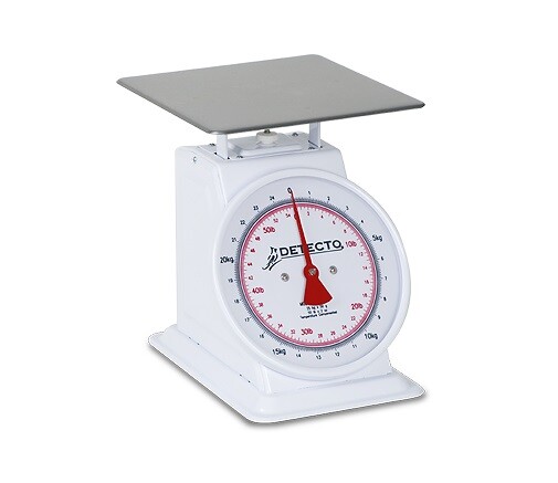 Detecto T-25-KP 25 Kg / 55-Lb Capacity Dual Reading Top Loading Dial Scale