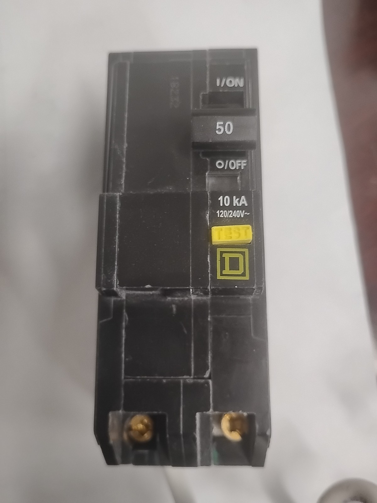 Square D QO250GFI 2 Pole 50 Amp 120 240V AC QO Plug In GFCI GFI Circuit Breaker