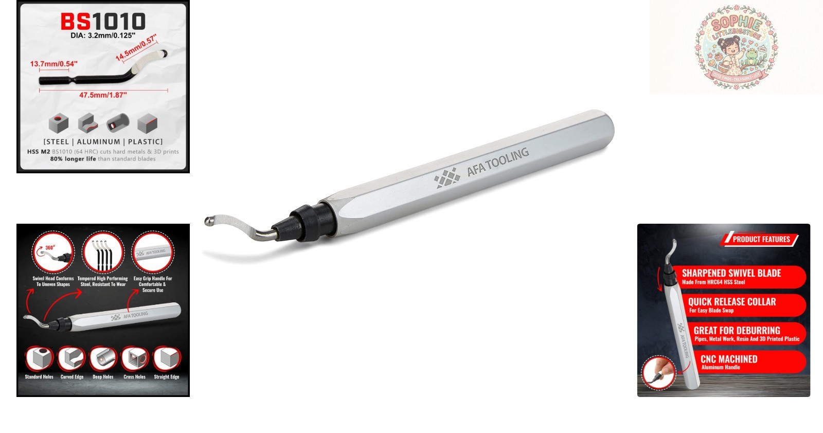 Micro-Polished Deburring Tool with Durable HSS Blades – Lightweight & Ergonomic