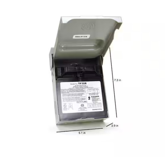 NEW!! GE/ABB 30 Amp 120/240-Volt 240-Watt Fused AC Disconnect – TF30RCP
