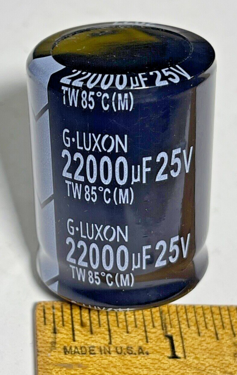 2X 22000uF 25V Snap-In Electrolytic Capacitors: Fast Shipping from USA