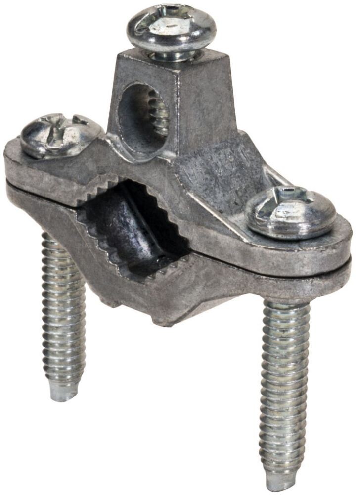 Southwire 620BP, 1/2 to 1″ IPS, 10 to 2 AWG, Die-Cast, Wire Ground Clamp, 1 pc