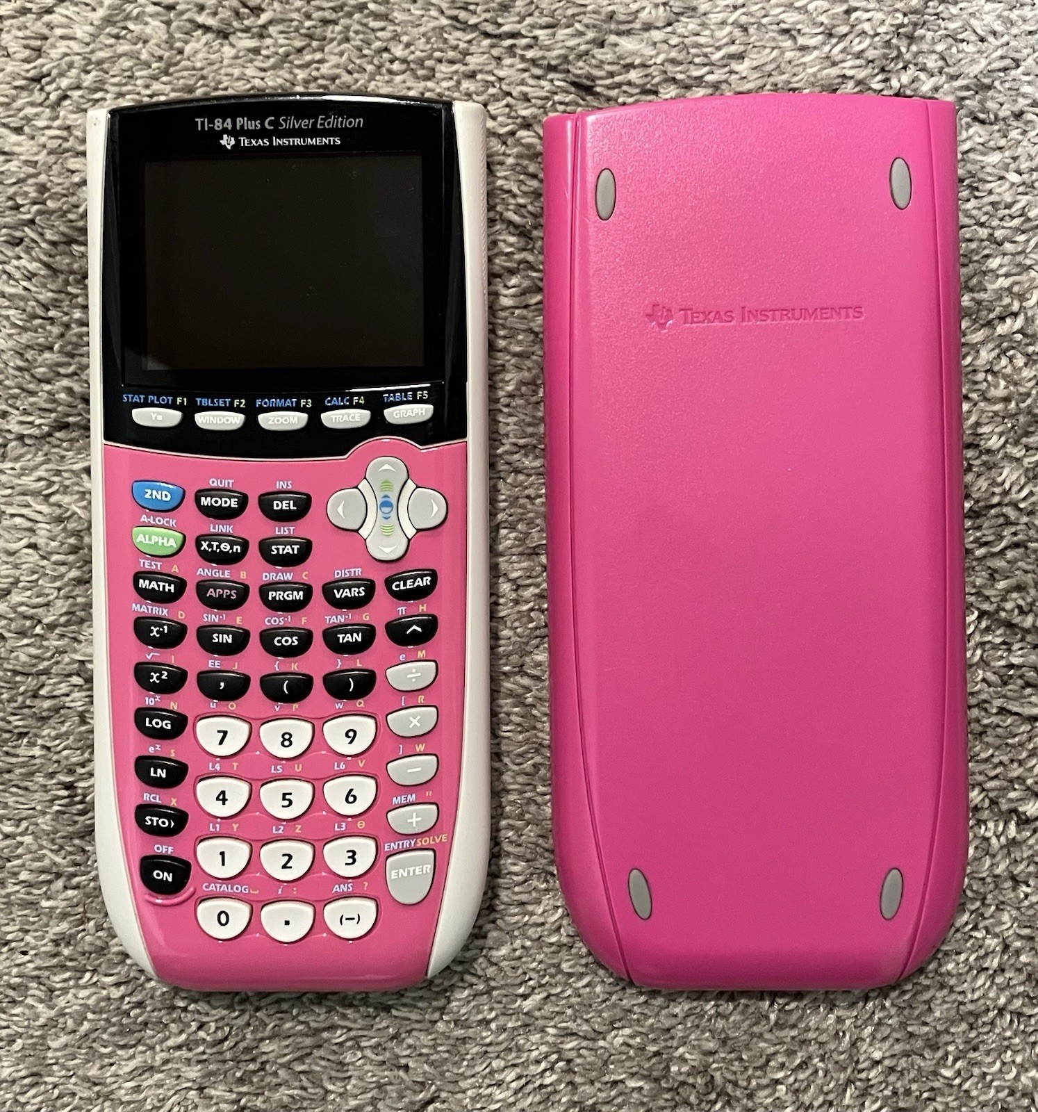 Texas Instruments TI-84 Plus C Silver Edition Graphing Calculator – Pink Tested