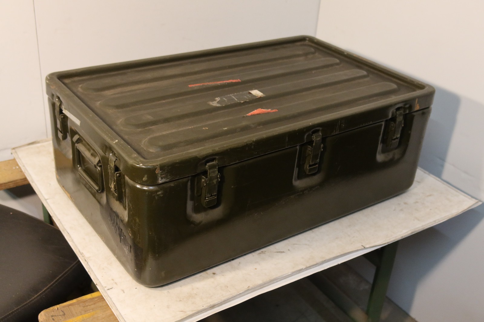 32x20x11 Aluminum Military Medical Chest with Medical Instrument 7 Drawer Unit