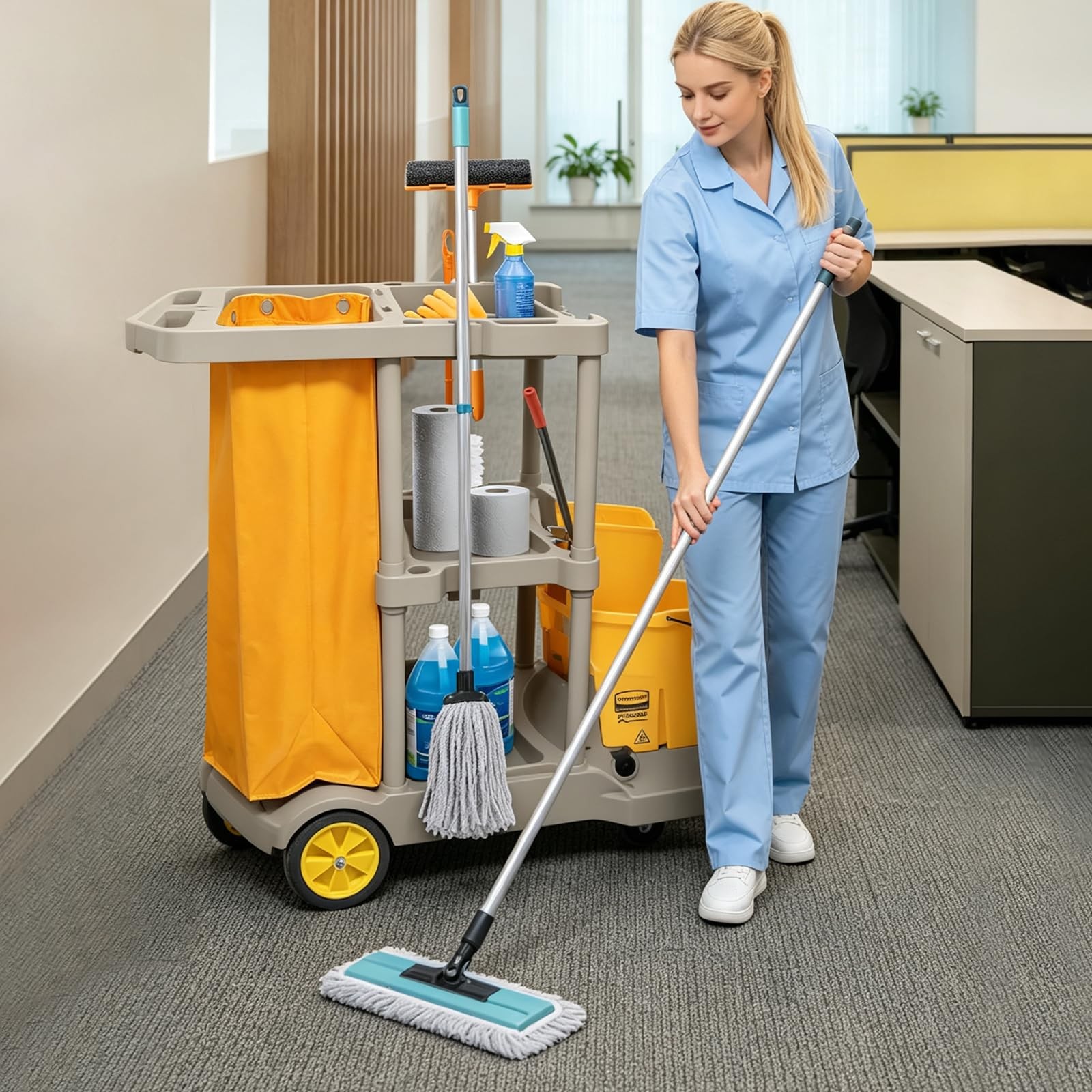 Janitorial Cleaning Cart Bag: Commercial Products 23 Gallon Industrial Janito…