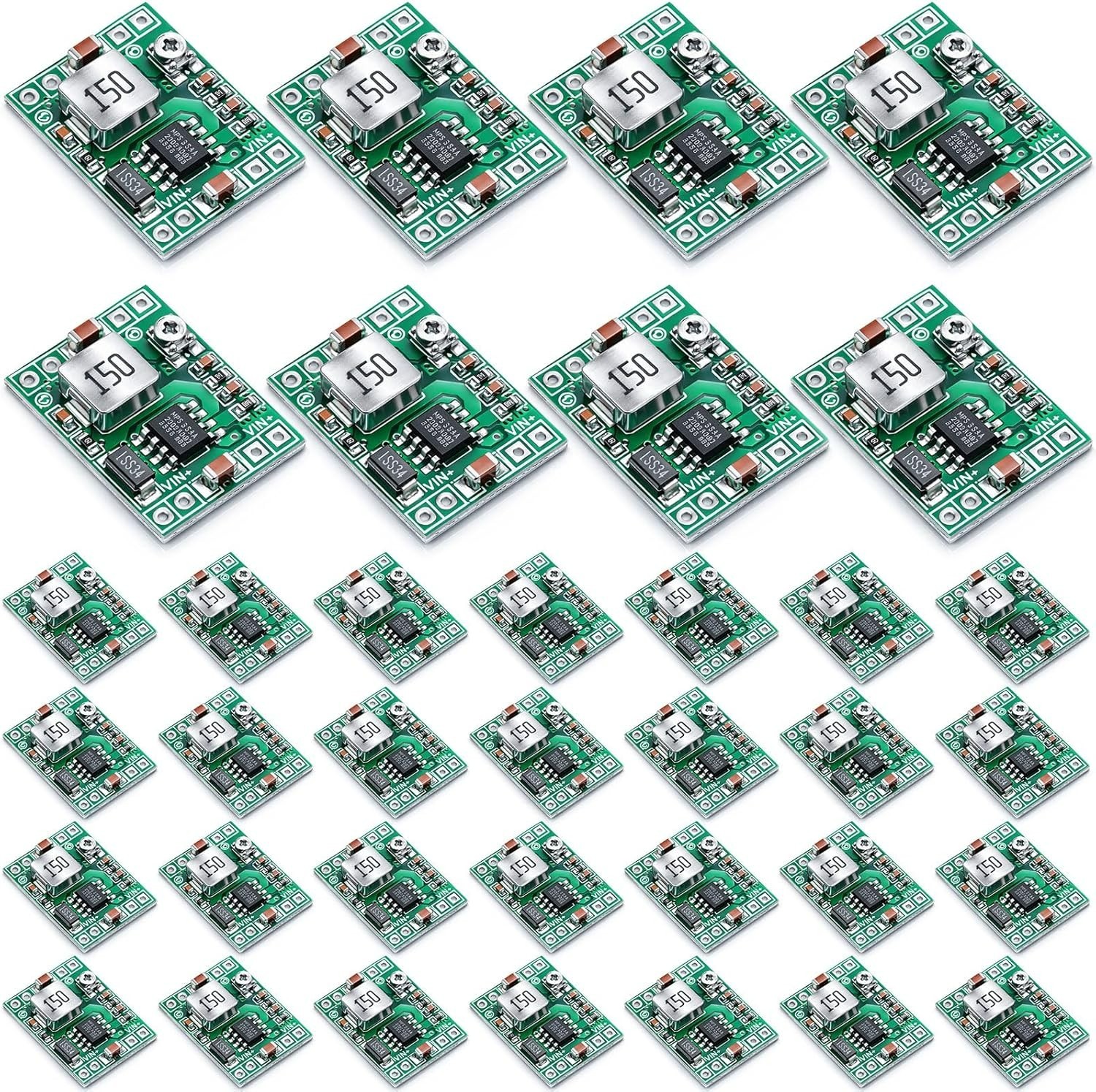 6 Pack MP1584EN DC-DC Buck Converter Adjustable Power Module 24V to 12V 9V 5V 3V
