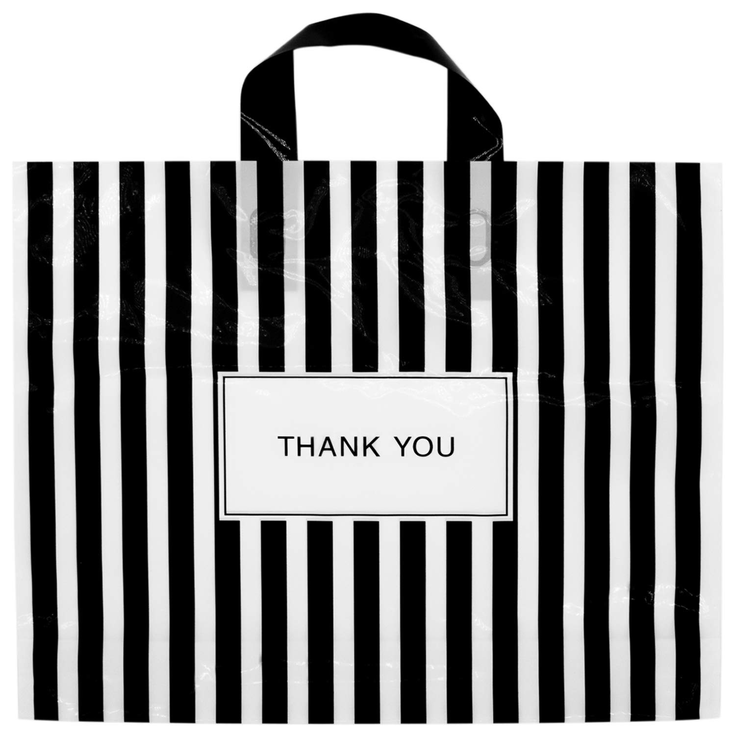 50 Pack 12x15In Extra Thick Thank You Shopping Bags for Boutique Small Business