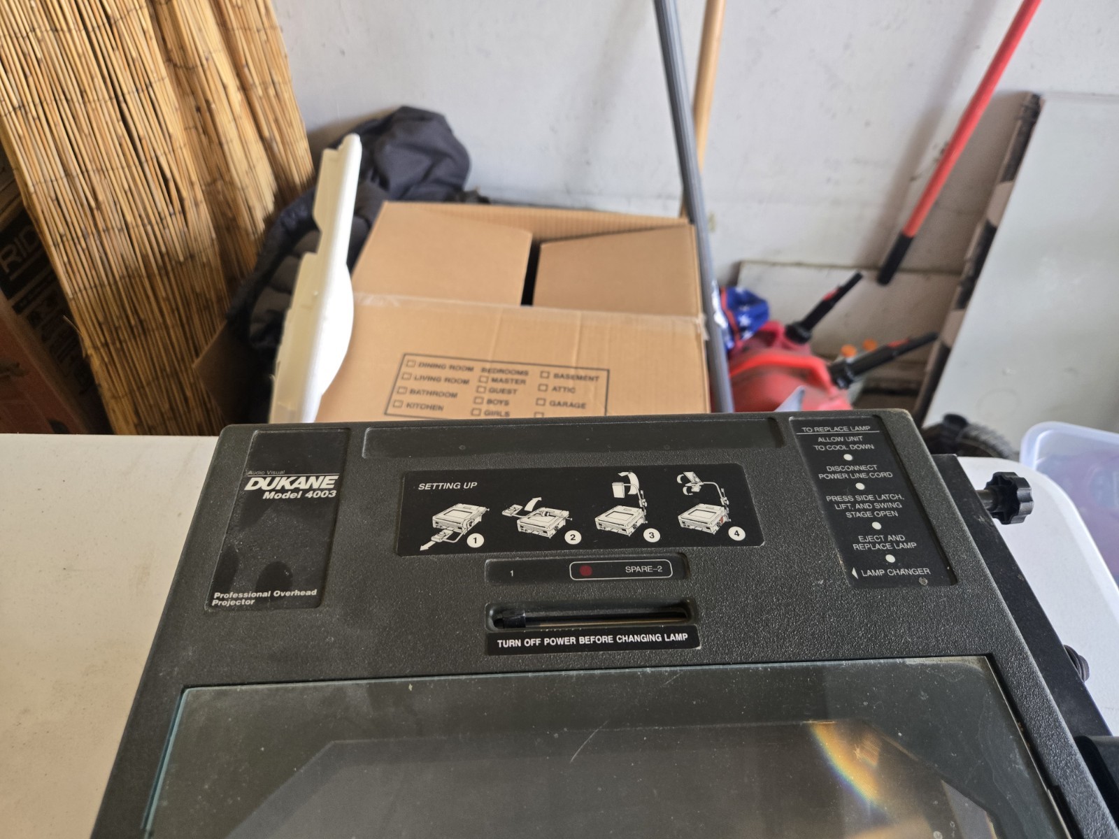 Dukane 4003 Professional Overhead Projector 28A4003 Tested Working Portable