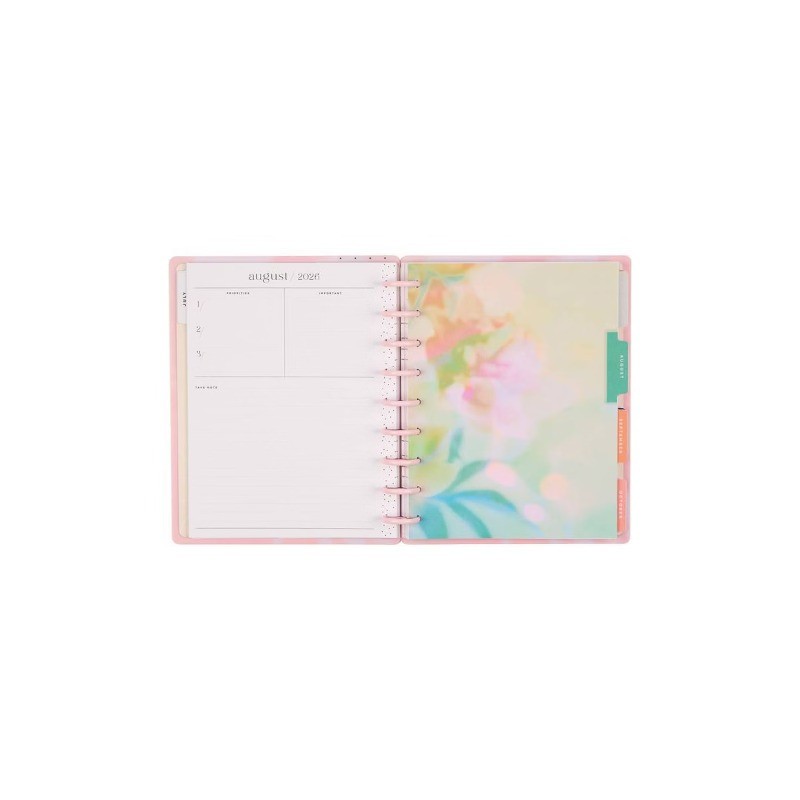 Happy Brands 7″x9.25″ Blurred Fleurs Coral Classic 2026-2027 12 Month