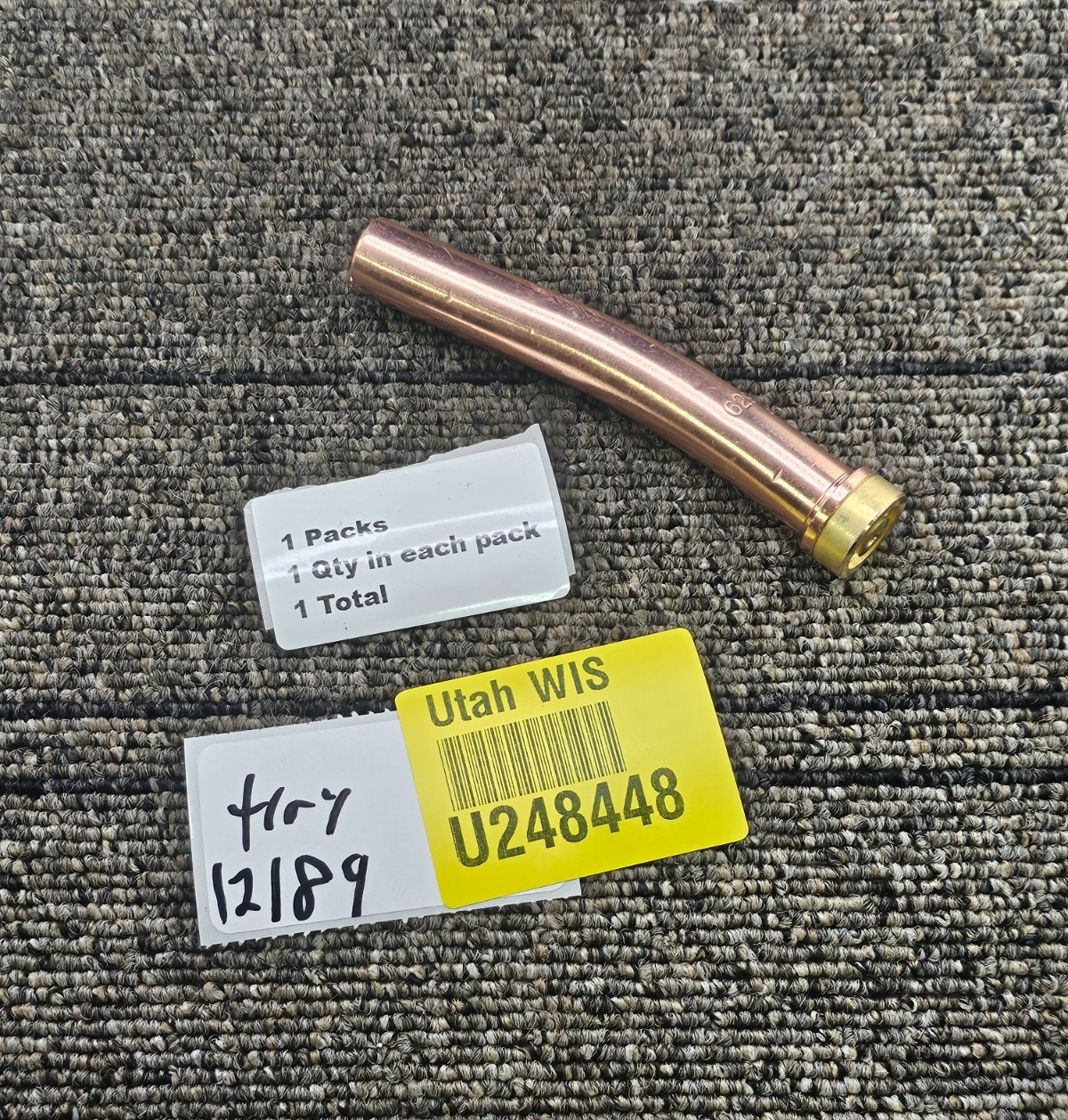 6290GG-3: Heavy-Duty Gouging and Grooving Torch Tip 4 in x 0.28 in x 0.13 in