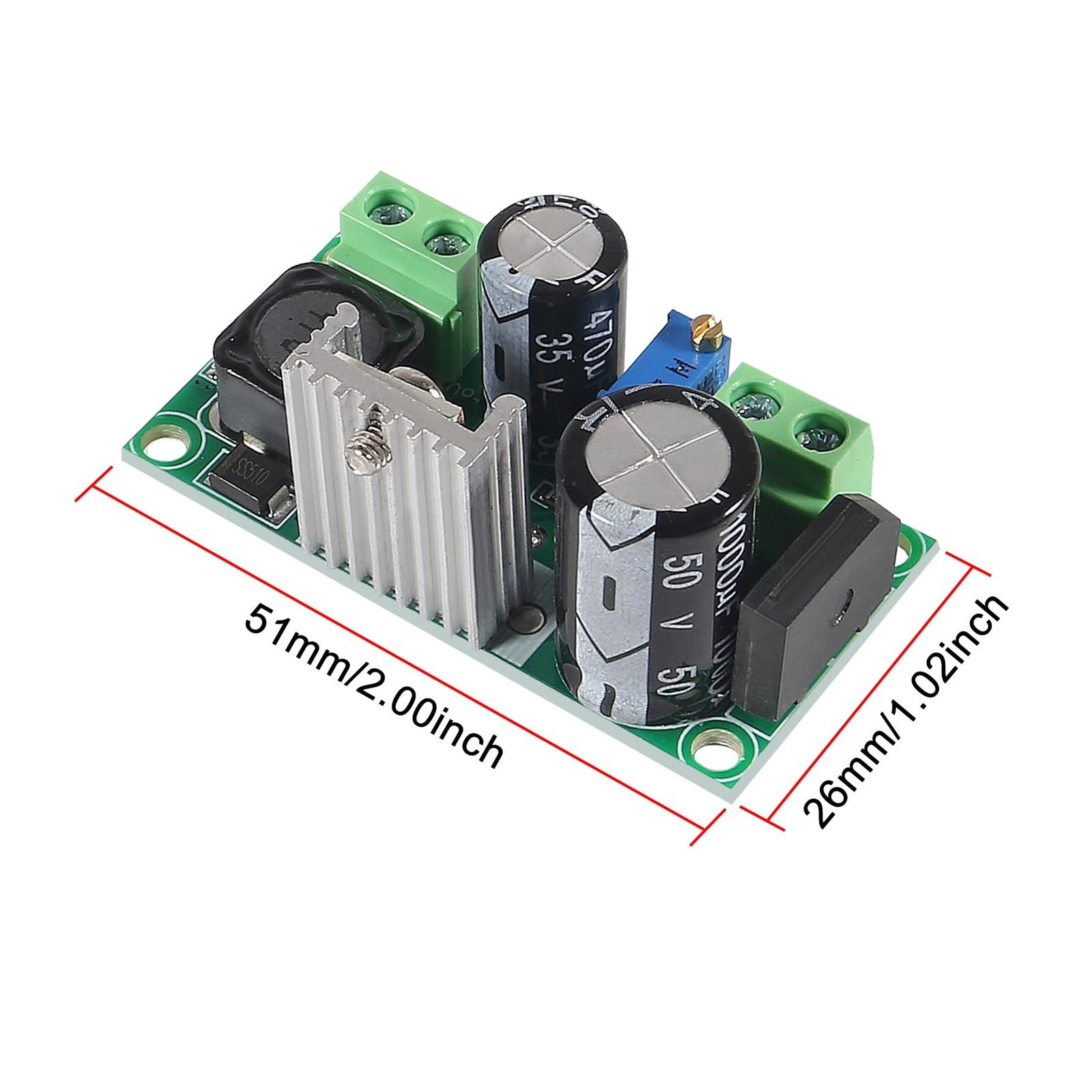 4Pcs AC/DC to DC Buck Step-Down Converter Power Supply Module DC-DC 3v 3.3V 5…