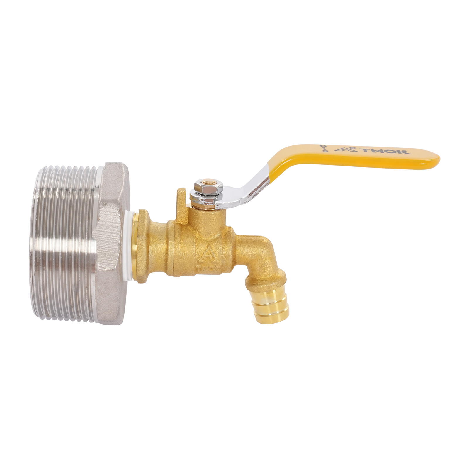 4pcs Rain Barrel Spigot Brass Barrel Faucet For 55 Gallon Drum W/ 4 PTFE Tapes