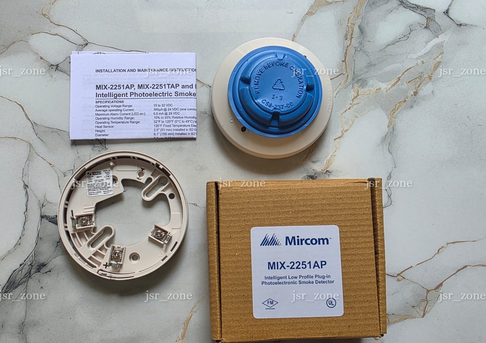 Mircom MIX-2251AP Advanced Protocol Photoelectric Smoke Detector Brand New USA
