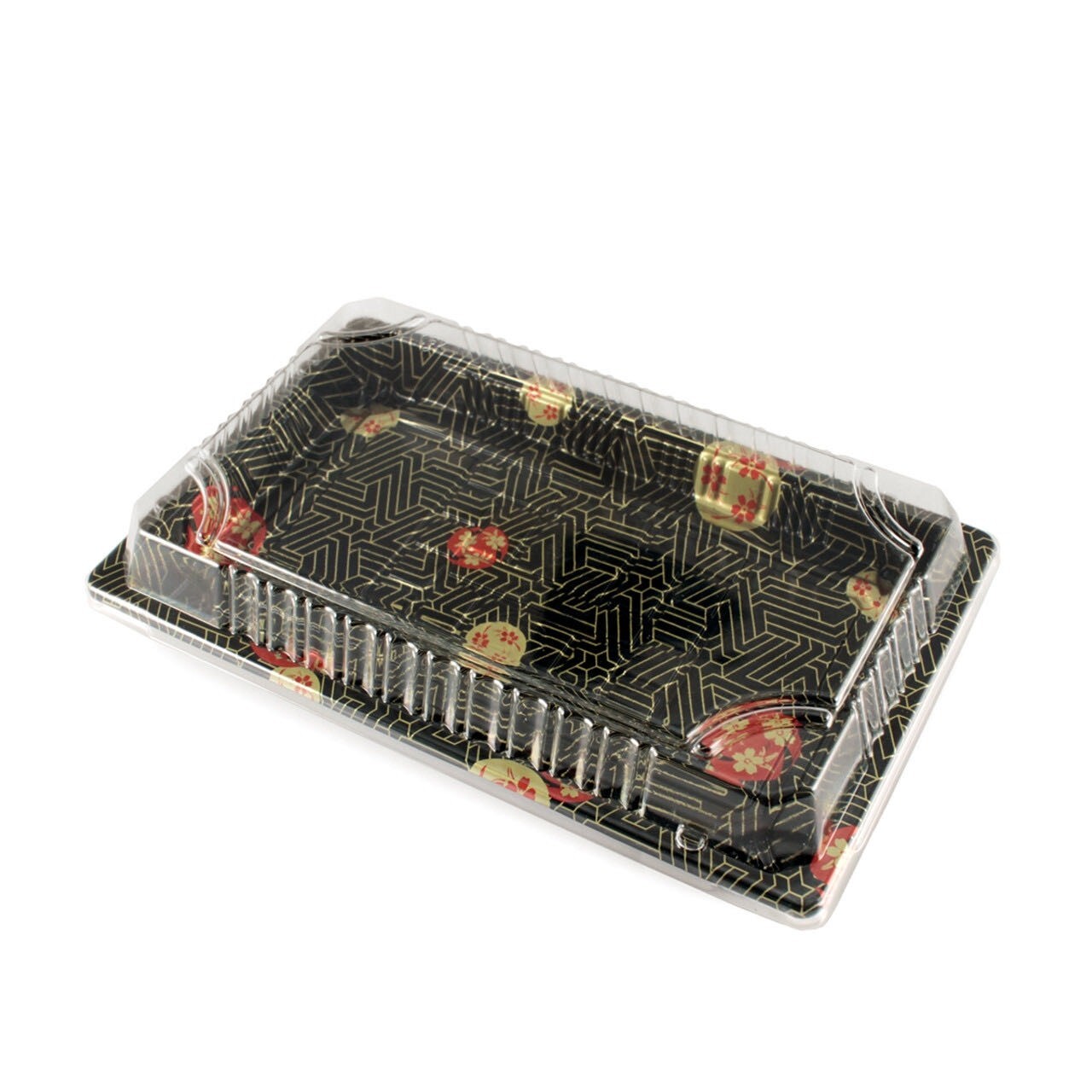 8.5×5.25×0.625 Disposable Sushi Trays With Lids Sakura Design