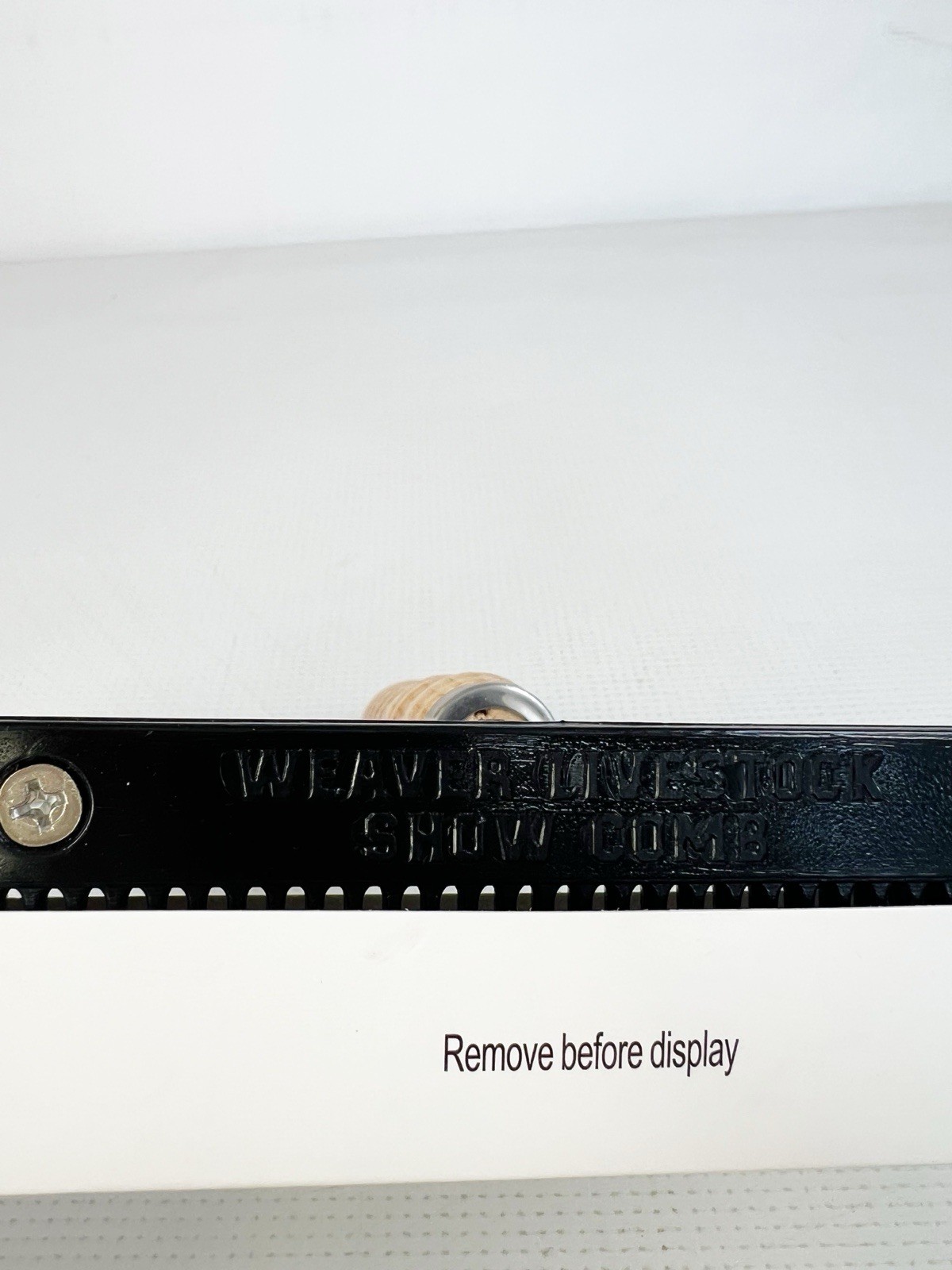 Weaver Livestock Show Comb with Wood Handle and Replaceable Black Comb