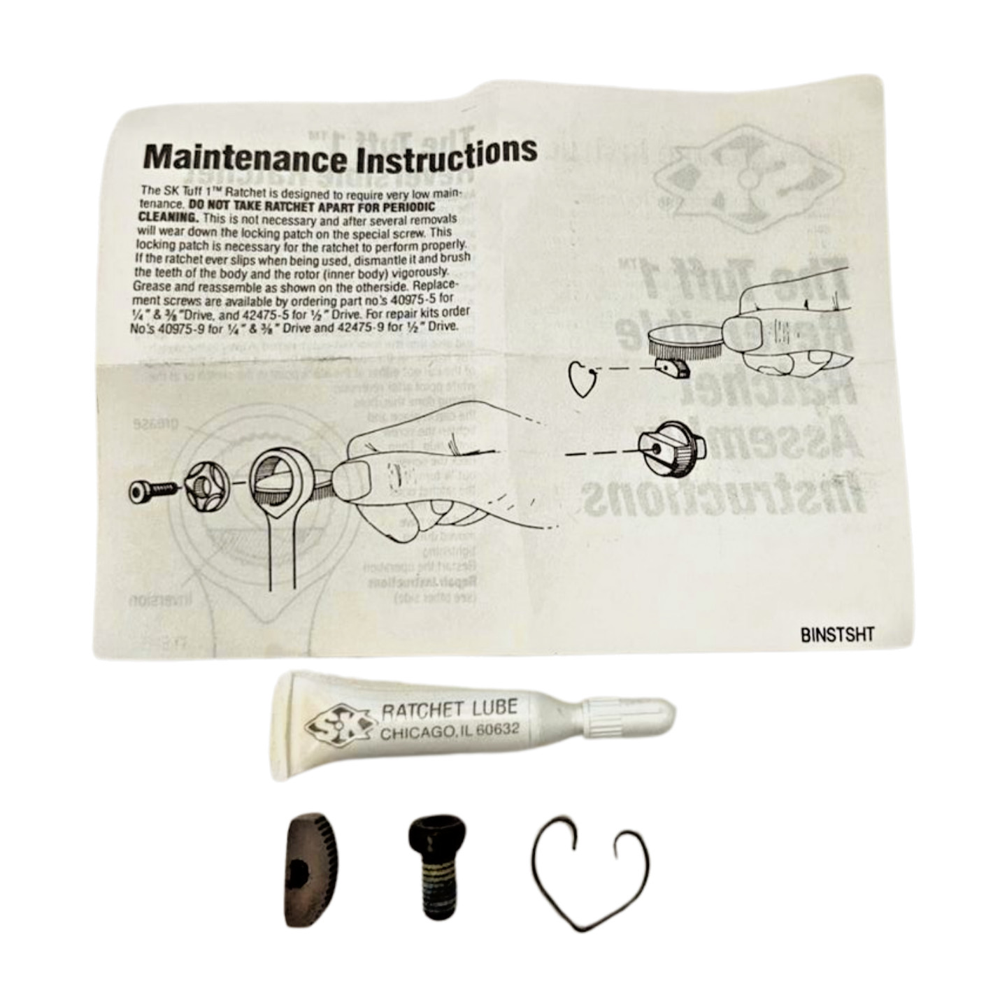 SK Hand Tools 42475-9 Professional Ratchet Repair Kit Made in USA