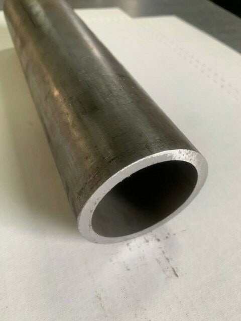 2.25″ OD x 1/4″ Wall DOM Seamless Round Tube x 16″ Long, Mild Steel Tubing