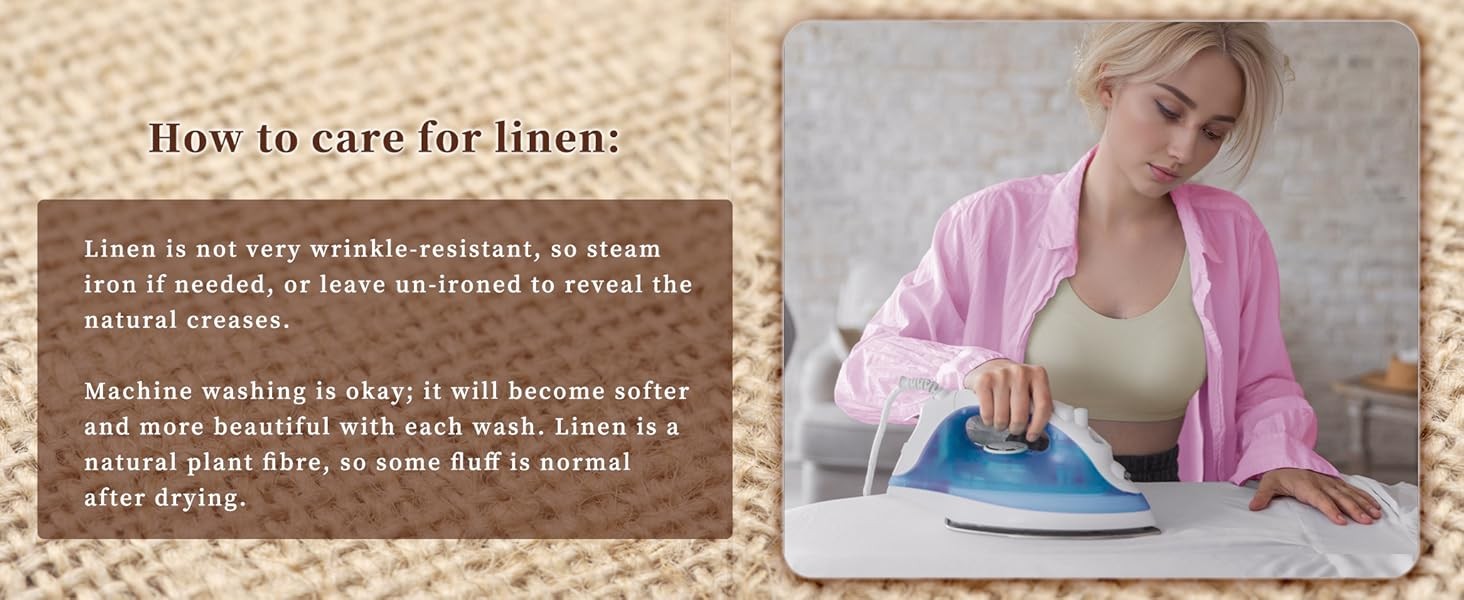 Linen Tablecloth 100% Pure Linen Table Cloth for Rectangle Tables Machine