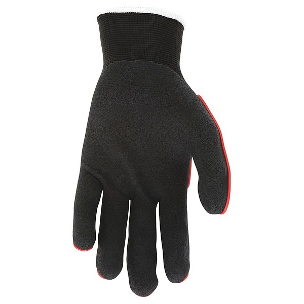 Mcr Safety Ut1950s Coated Gloves, Nitrile, Dotted, Palm And Fingers, 3 Abrasion
