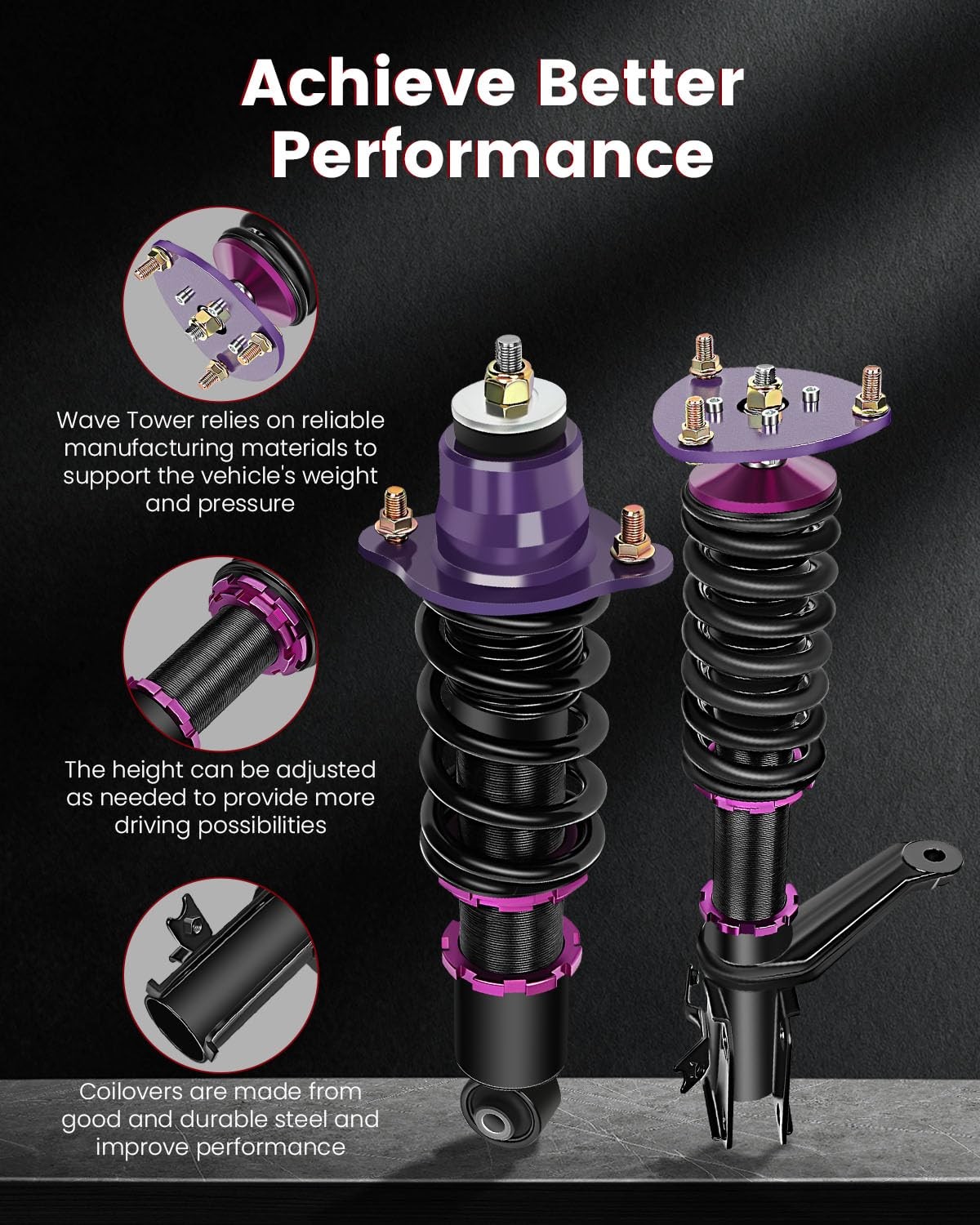 Coilover Kit 2002-2006 for Acura RSX DC5 Adjustable Suspension Shock Absorbers