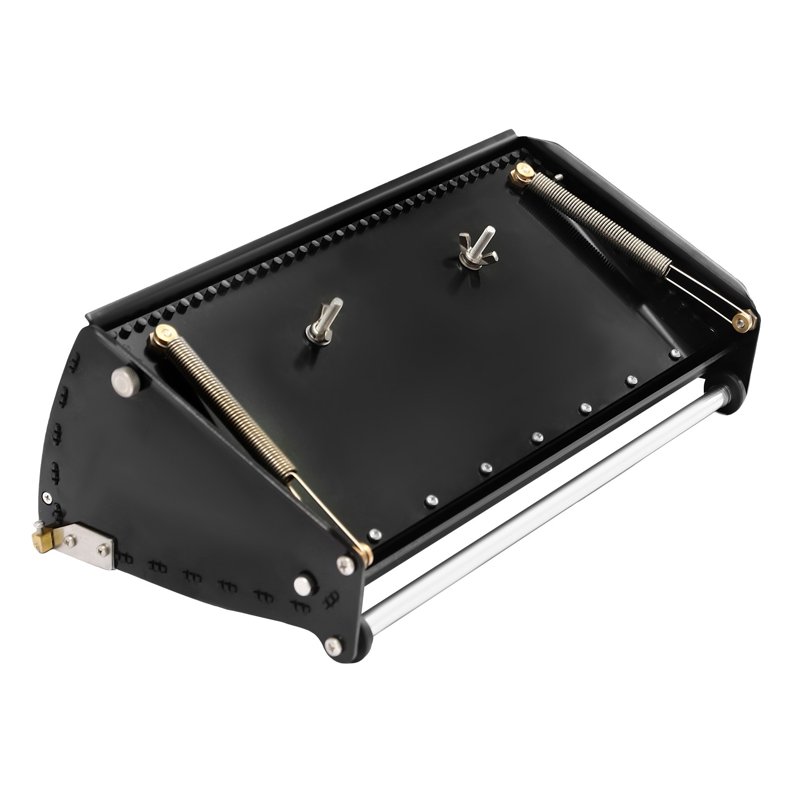 12″ Drywall Flat Finishing Box Drywall Tool Stainless Steel 32cm/12.6in Black