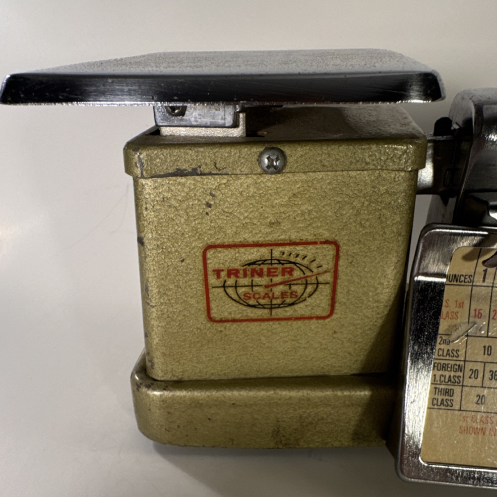Triner AA-1 Vintage Postal Scale 1978 Certified Chicago IL