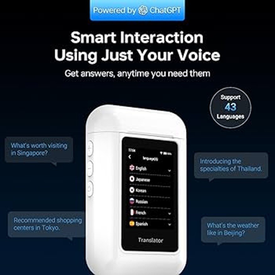 ANFIER A8 AI Language Translation Earbuds with ChatGPT
