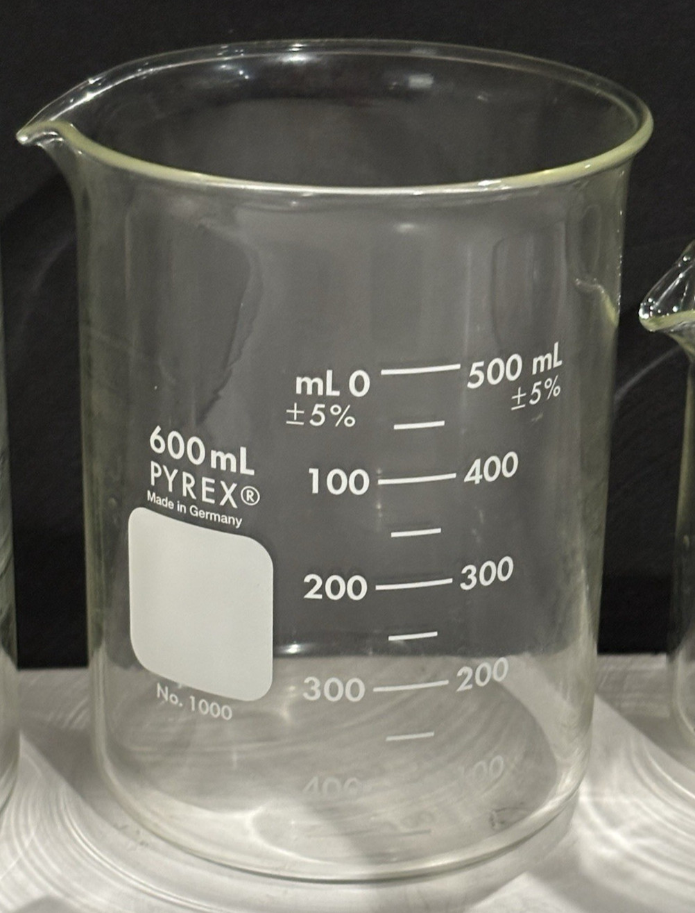 PYREX Glass Beakers Laboratory Science Equipment 1000 ml-600 ml-250 & 100