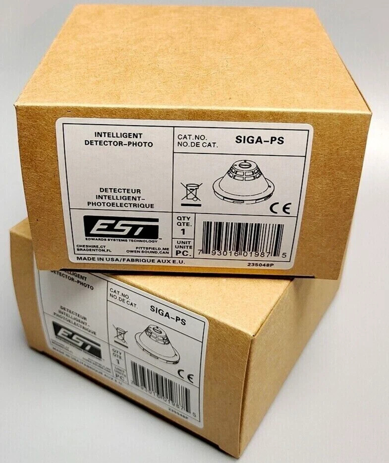 EDWARDS EST SIGA-PS SIGA PS PHOTOELECTRIC SMOKE DETECTOR INTELLIGENT