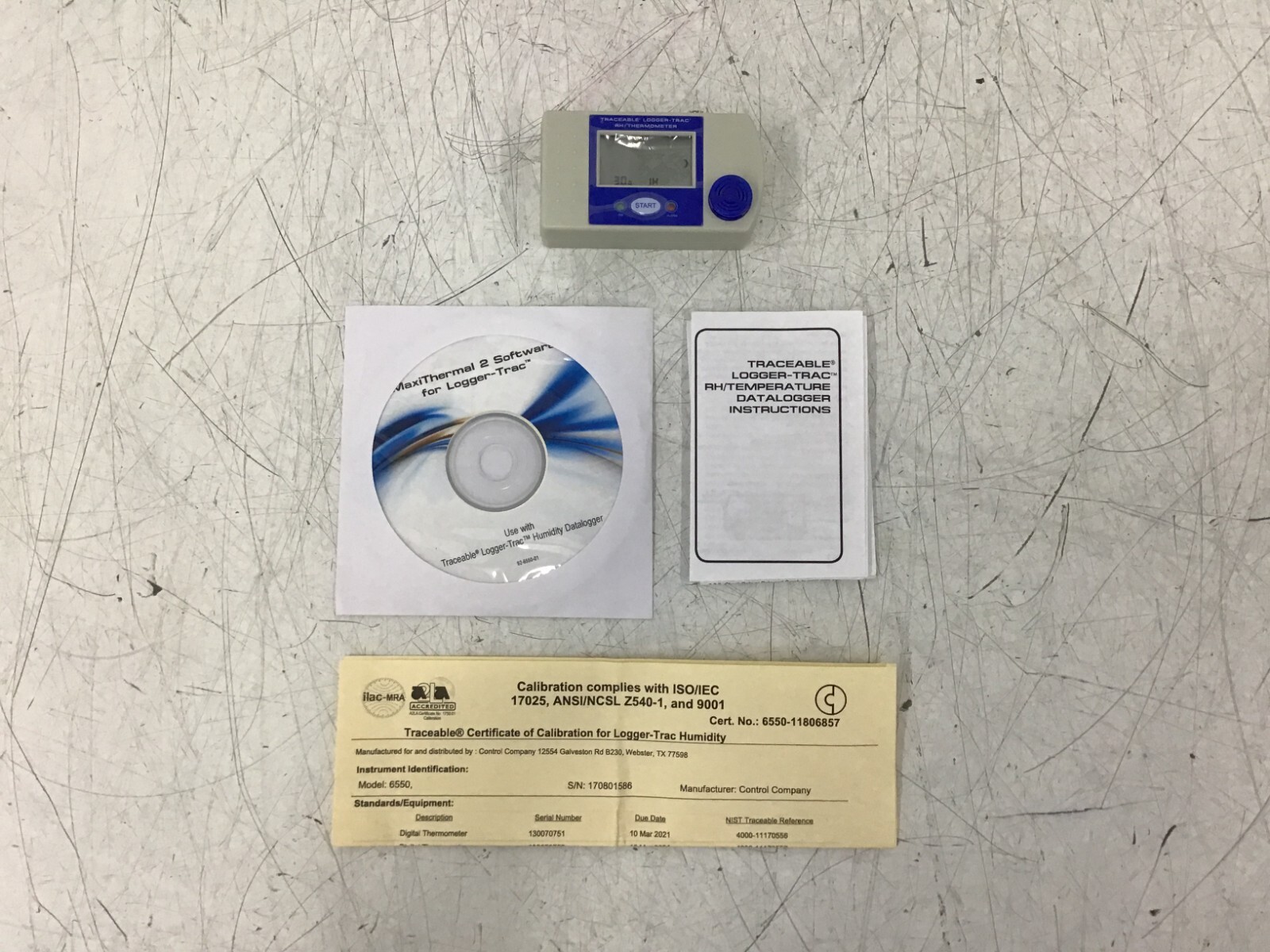 TRACEABLE – 6550 Data-Logger RHTemp