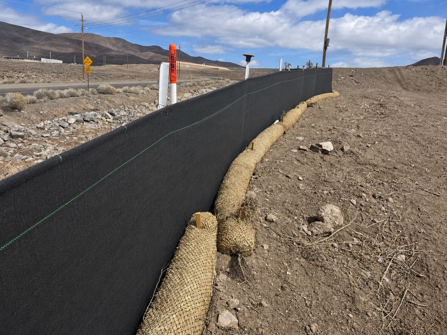 BULK 3′ x 100′ Non-Woven Geotextile Silt Fence Roll–4 oz Erosion Control Barrier