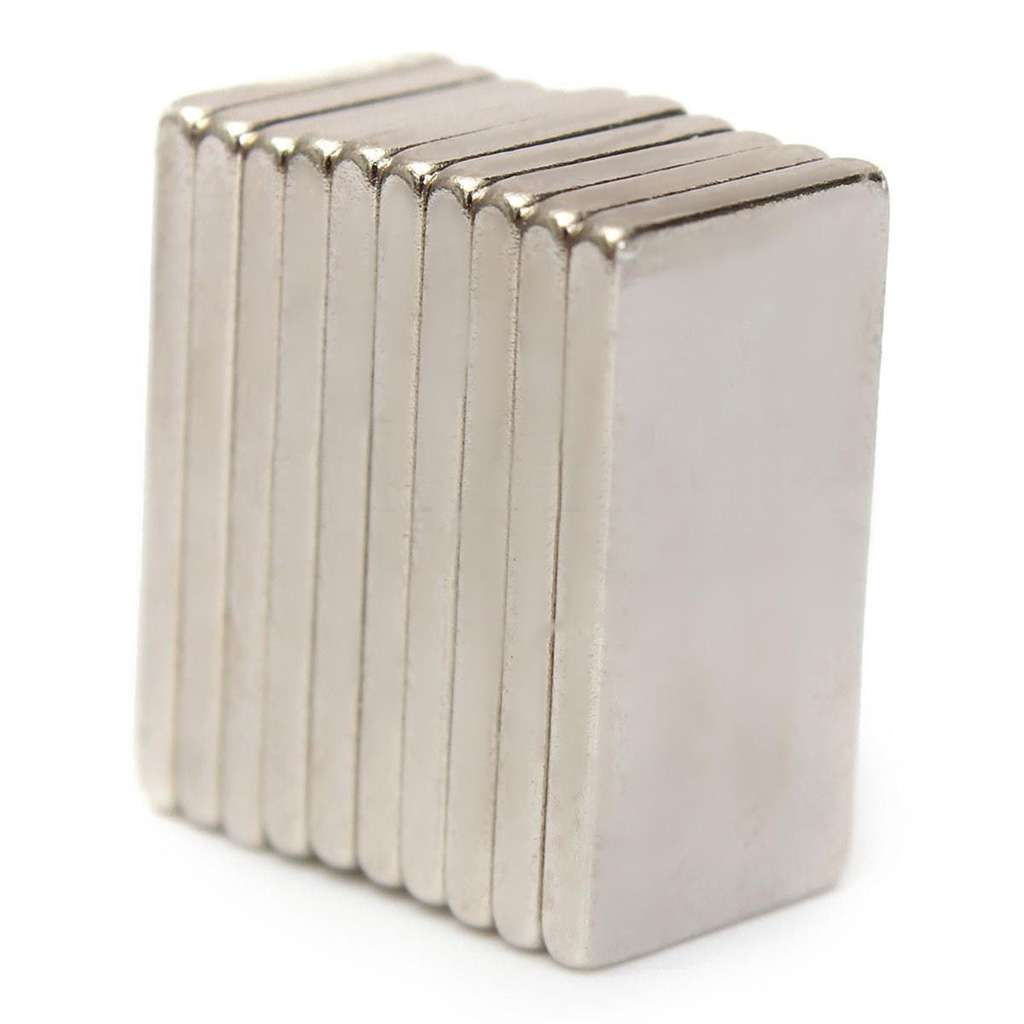 100Pcs N50 Rectangle Magnets Strong Hold Neodymium Rare Earth Block 20x10x2mm
