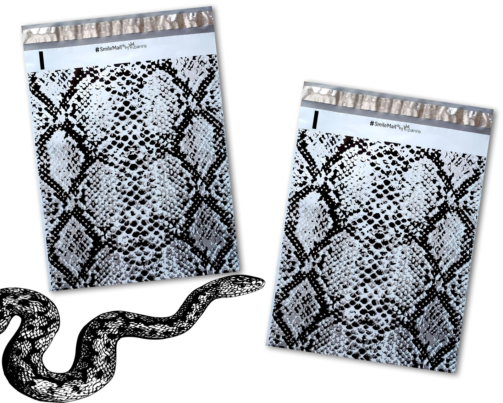 10×13″ Marble, Snake Skin Combo Poly Mailers, Custom Shipping Mailing Bags FUN