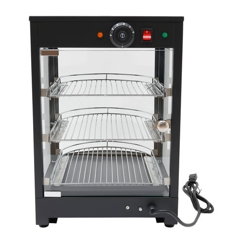 3-Tiers Tabletop Commercial Food Warmer Display Case Food Warming Cabinet 800W