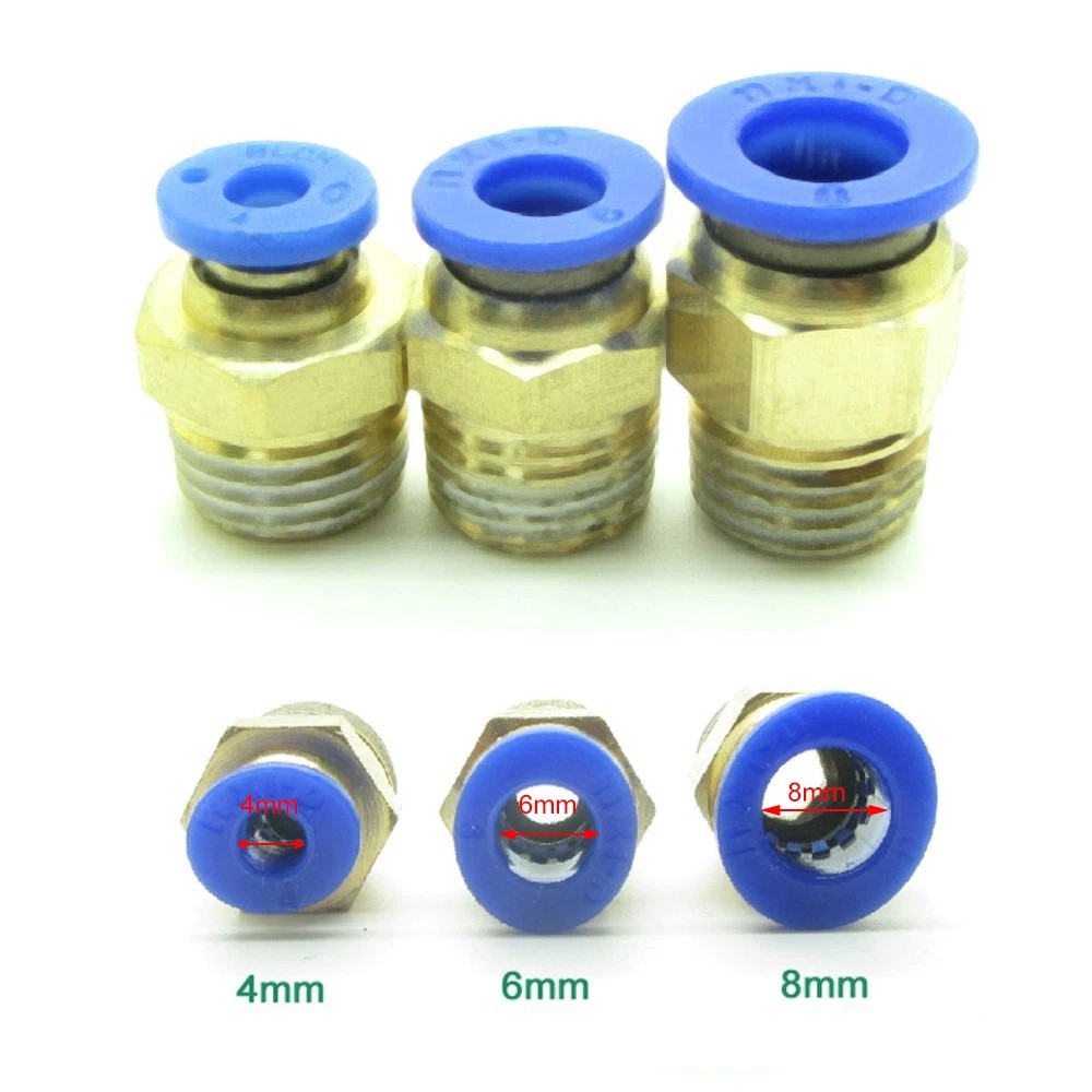 Pre-wired 12V DC Pneumatic Solenoid Valve 2 Way 2 Position Lead Wires + Fittings