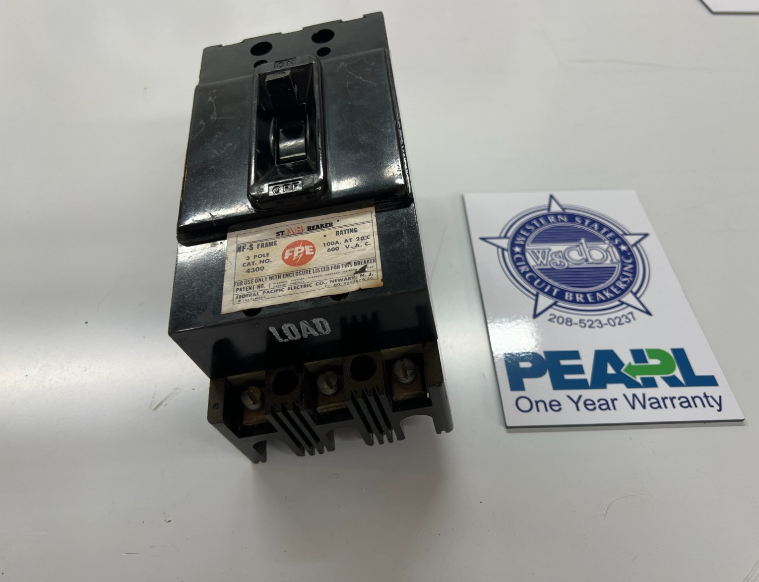 Federal Pacific Electric – NF-S4300 100A Circuit Breaker – Recon 1 Yr Warranty