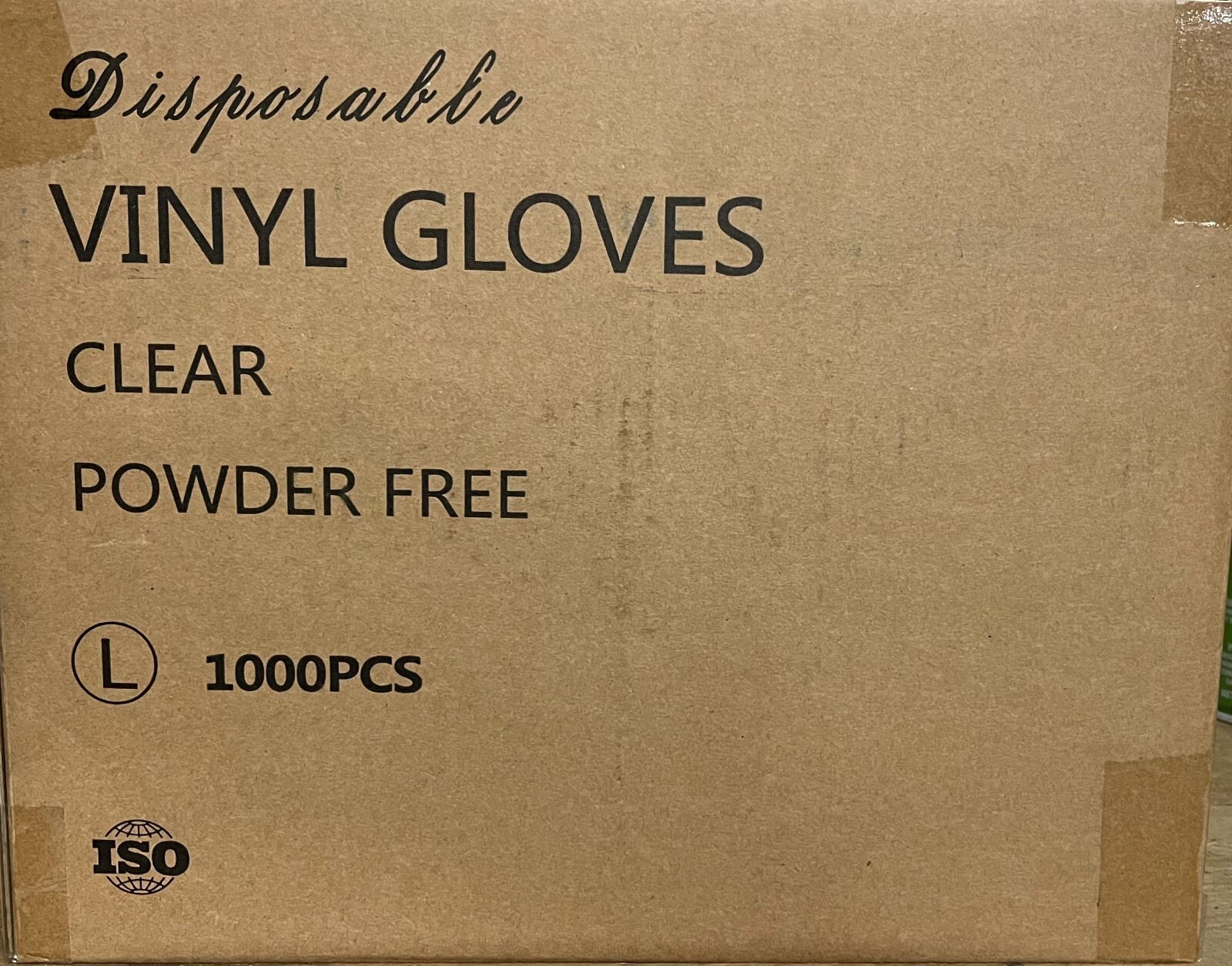 1000 L Clear Vinyl Gloves, Latex & Powder Free Food Safe Multi-Purpose