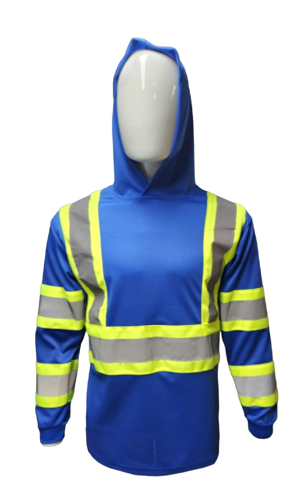 Hi Visibility Long Sleeve Hooded T-Shirt H