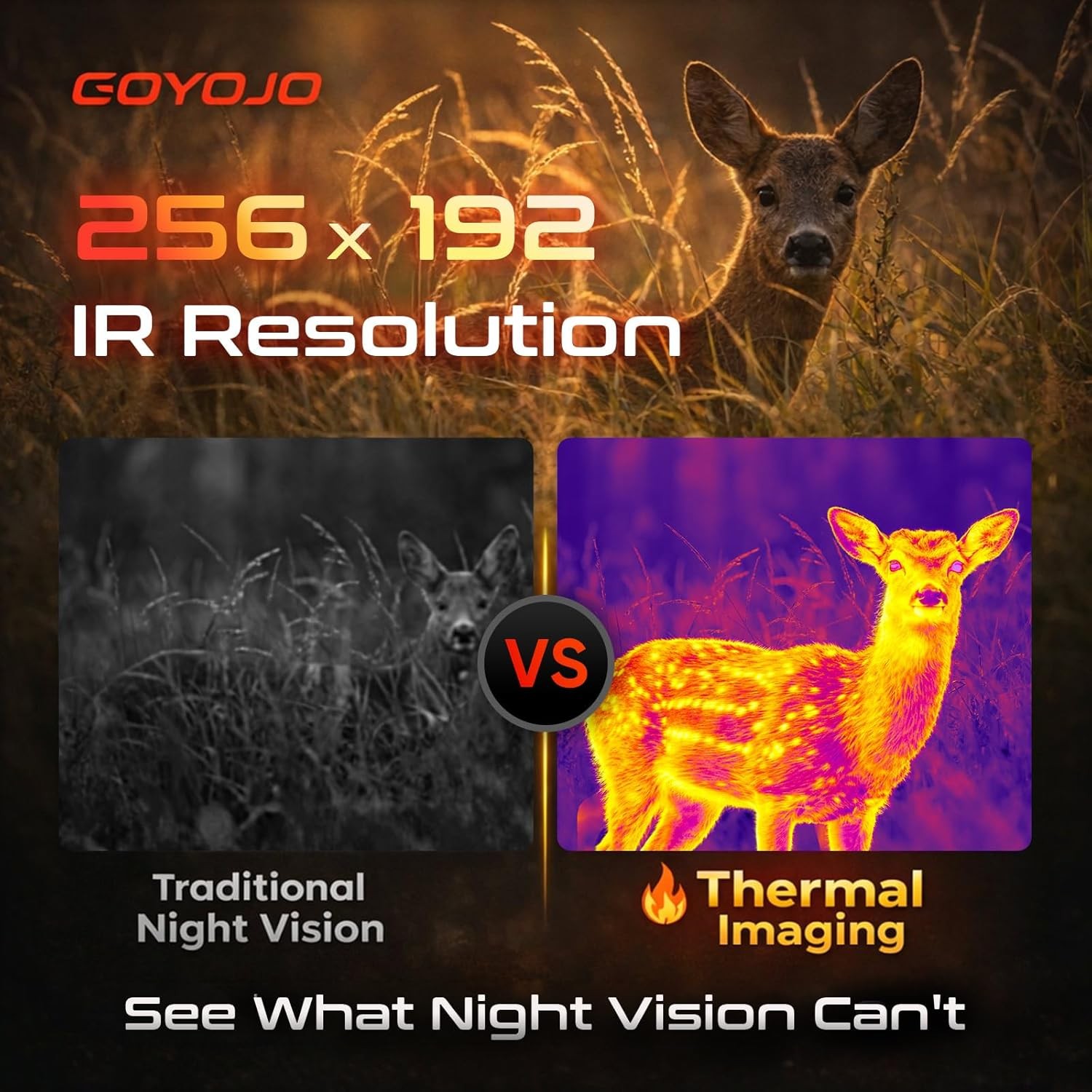 GOYOJO G210/215 Thermal Imaging Monocular for Hunting 256×192(50Hz) NV Telescope