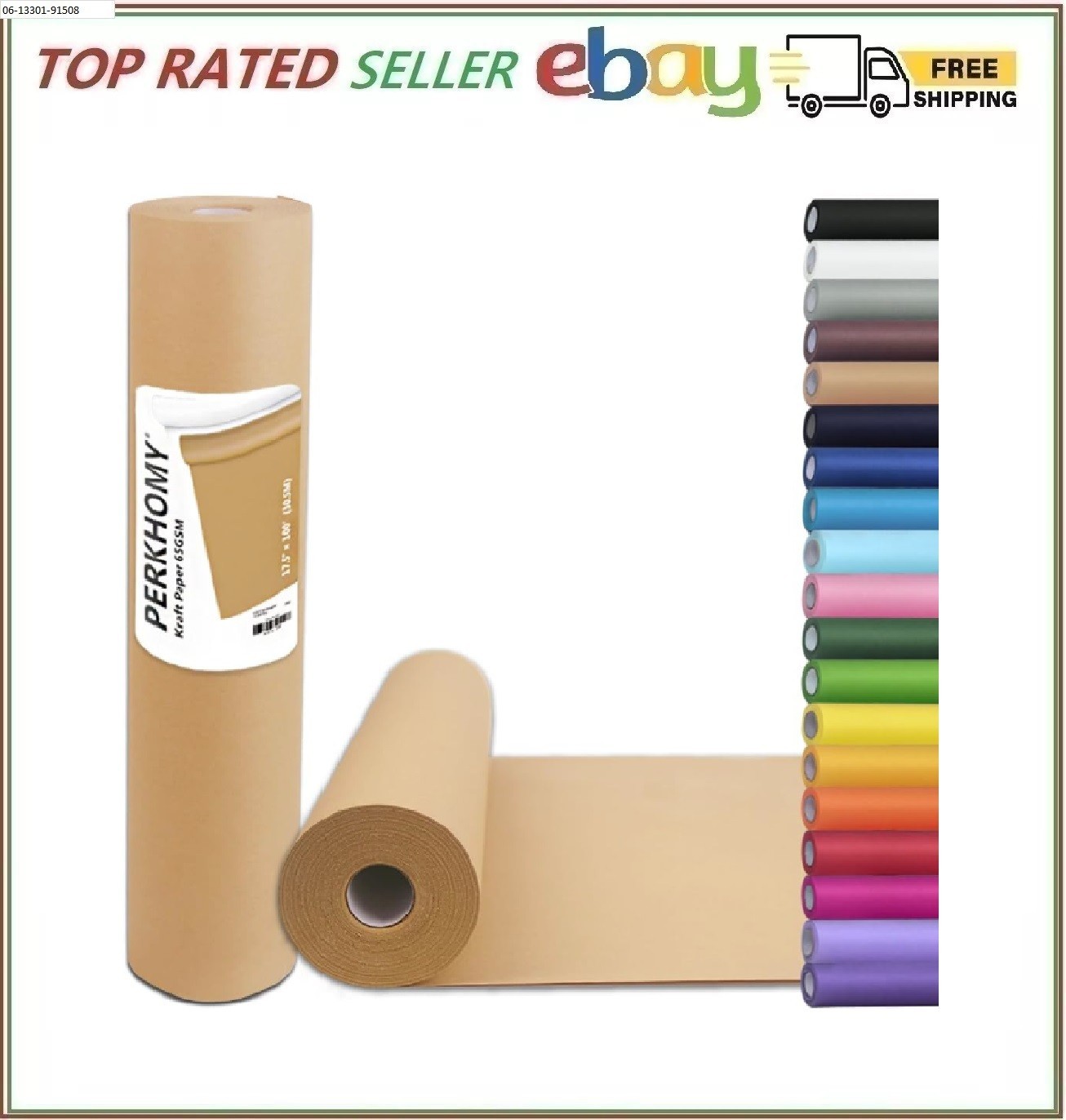17.5″ x 1200» Brown Kraft Paper 50 lb Basis Weight Roll Packaging Shipping NEW*